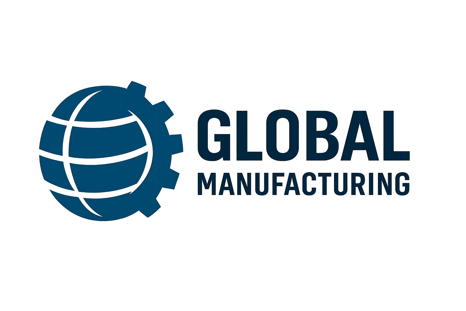Logo de empresa global de manufactura